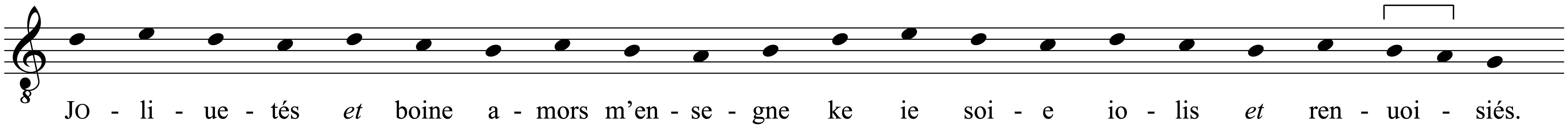 Work musical notation